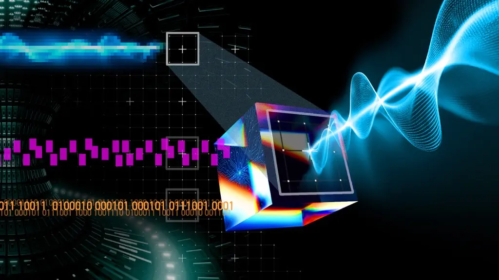 Illustration of sensor data being analyzed by artificial intelligence